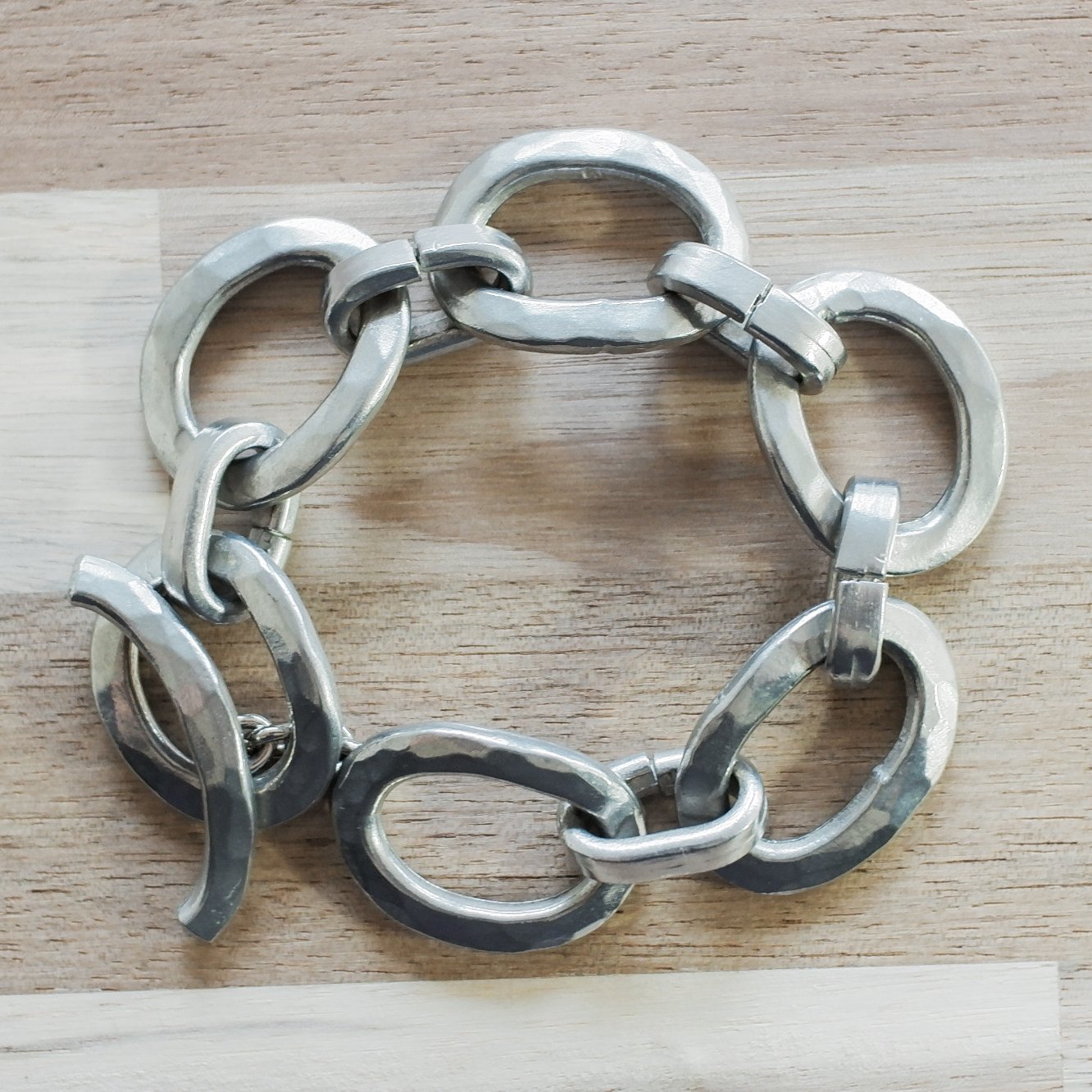【北欧vintage】70s Bent Larsen ハンマー ブレスレット original