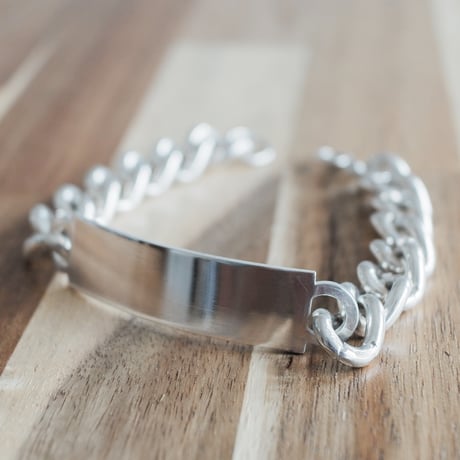 英国製 ヴィンテージ IDブレスレット 重量級 ホールマーク シルバー 英国製 1979年 ヴィンテージ】IDブレスレット ホールマーク：ロンドン