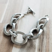 【デンマーク製 Bent Larsen 1970年代 s ヴィンテージ】ピューター ブレスレット m103