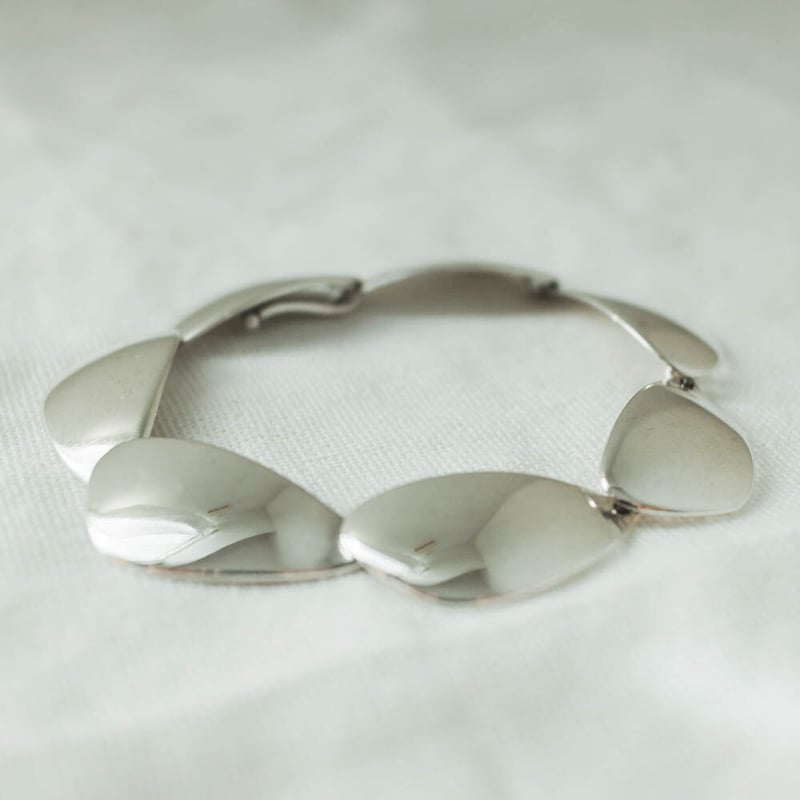 【フランス製ヴィンテージ】60年代シルバーブレスレット 60s french vintage シルバーブレスレット 銀無垢 アンティーク