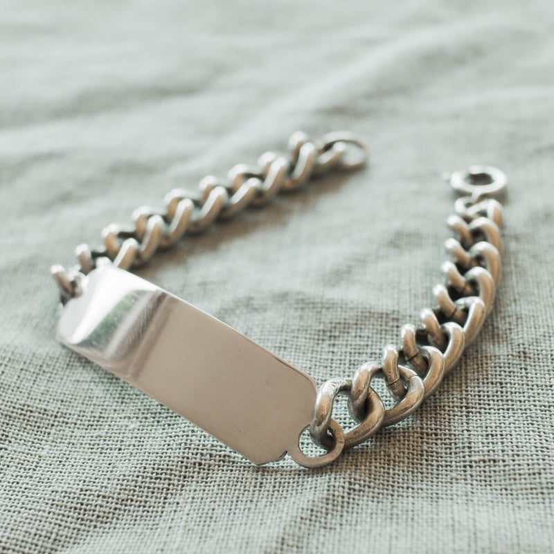 英国 ヴィンテージ 1960's バーミンガム 9K ゴールド ブレスレット 英国 ヴィンテージ 1960's バーミンガムホールマーク 9CT/9KT