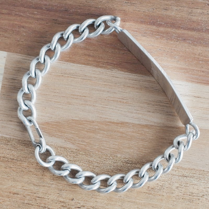 英国製 1976年 ヴィンテージ】IDブレスレット ホールマーク