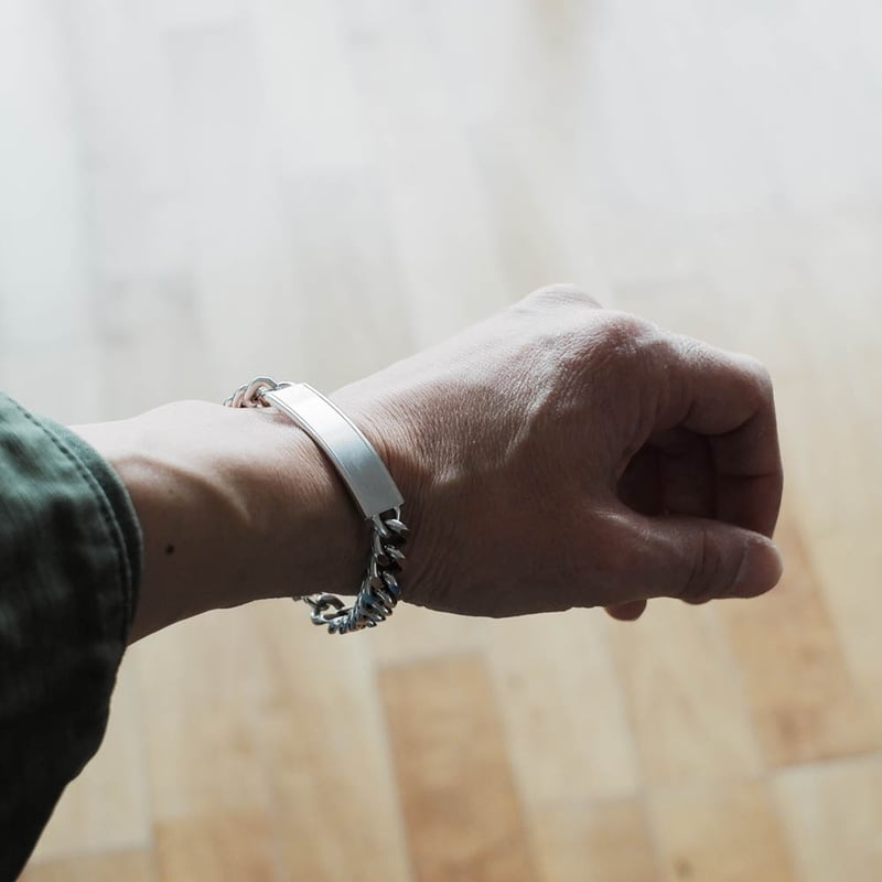 ヴィンテージ 米国医療IDブレスレット Sterling Silver仕様 ヴィンテージ WWII 米軍 ID ブレスレット Sterling Silver仕様