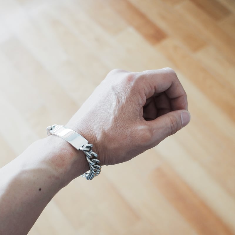 英国製 1977年】IDブレスレット ホールマーク：ロンドン イギリス m65