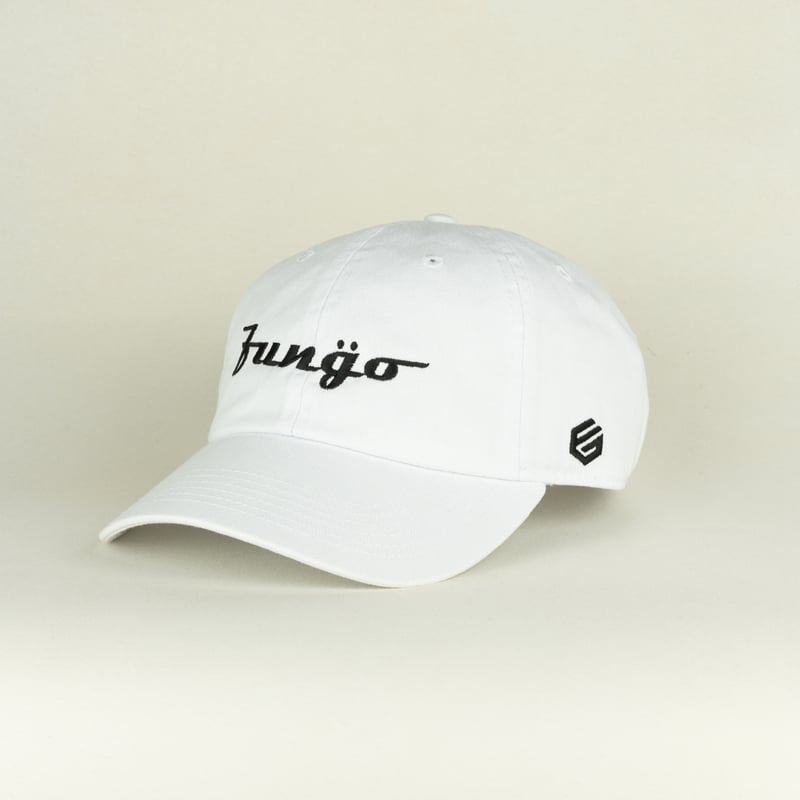 アーチツバ ロゴ刺繍CAP/WH | FUNGO TOKYO アーチツバ ロゴ刺繍CAP/WH | FUNGO TOKYO