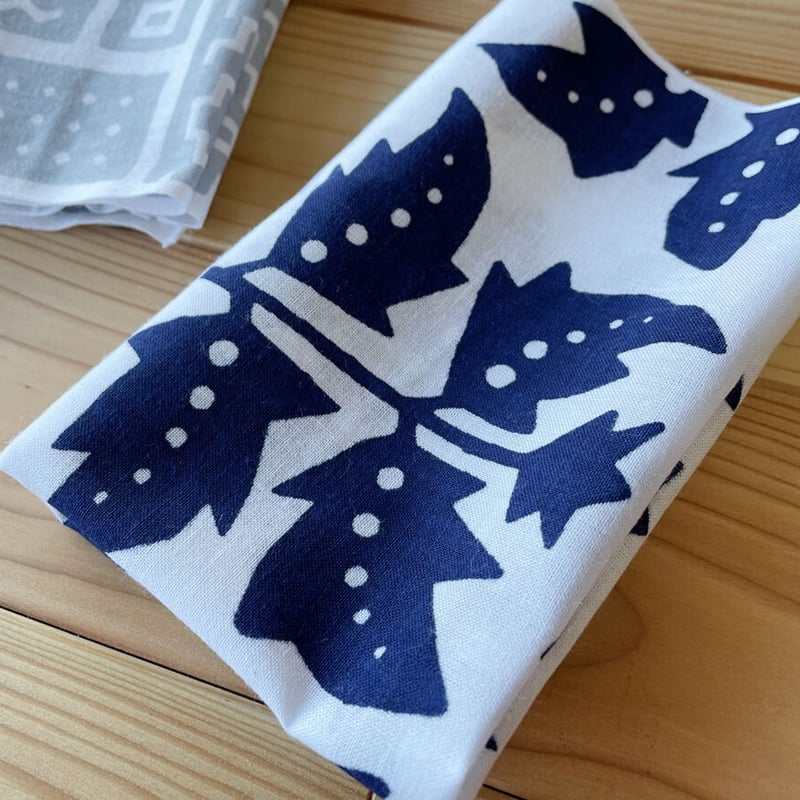 小田中耕一さん（型染工房小田中）の型絵染ふきん 030 | くらしか