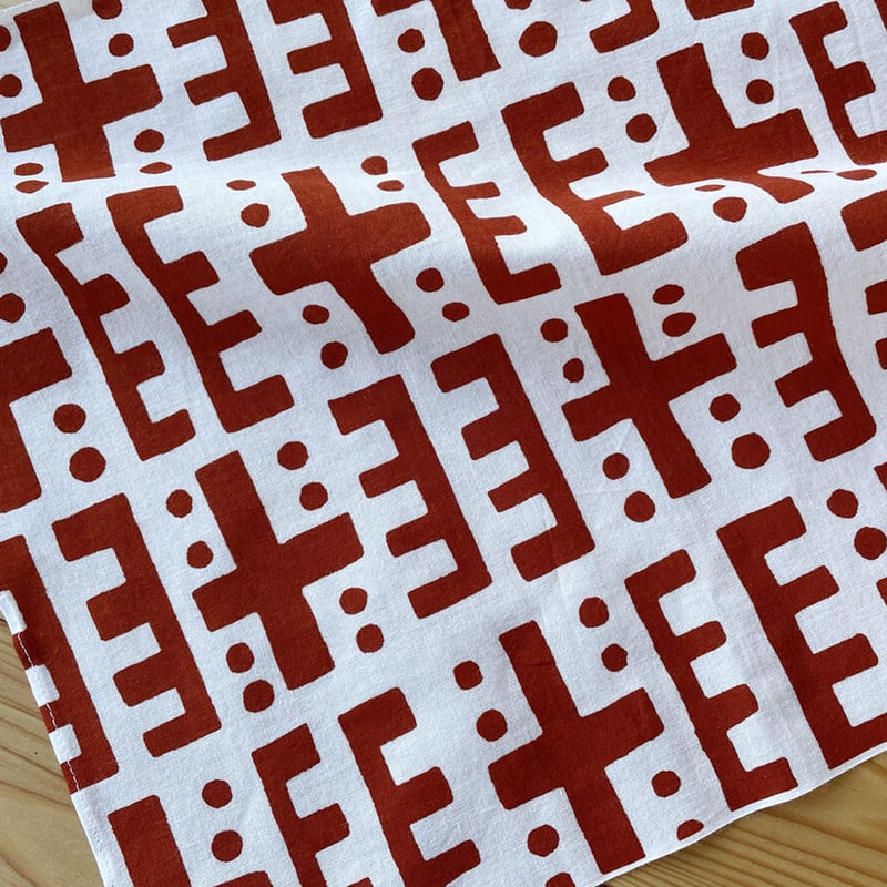 小田中耕一さん（型染工房小田中）の型絵染ふきん 030 | くらし