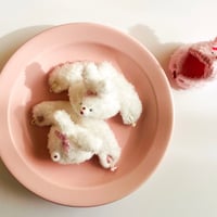 ふわふわうさぎポンチョ