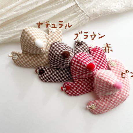 ギンガムチェックポンチョ