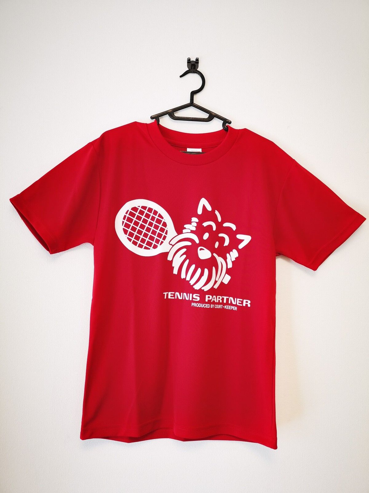 ユニセックス・男女兼用】半袖ドライTシャツ【レッド】 | テニスパートナー