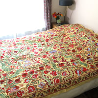 ベッドカバーサイズ　シルクスザニ　【218×150cm】