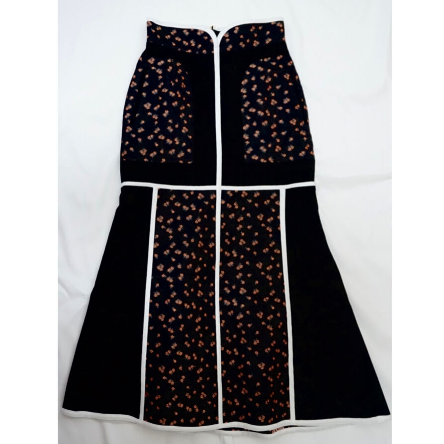 Mame Kurogouchi / Osmanthus Motif Jacquard Skirt
