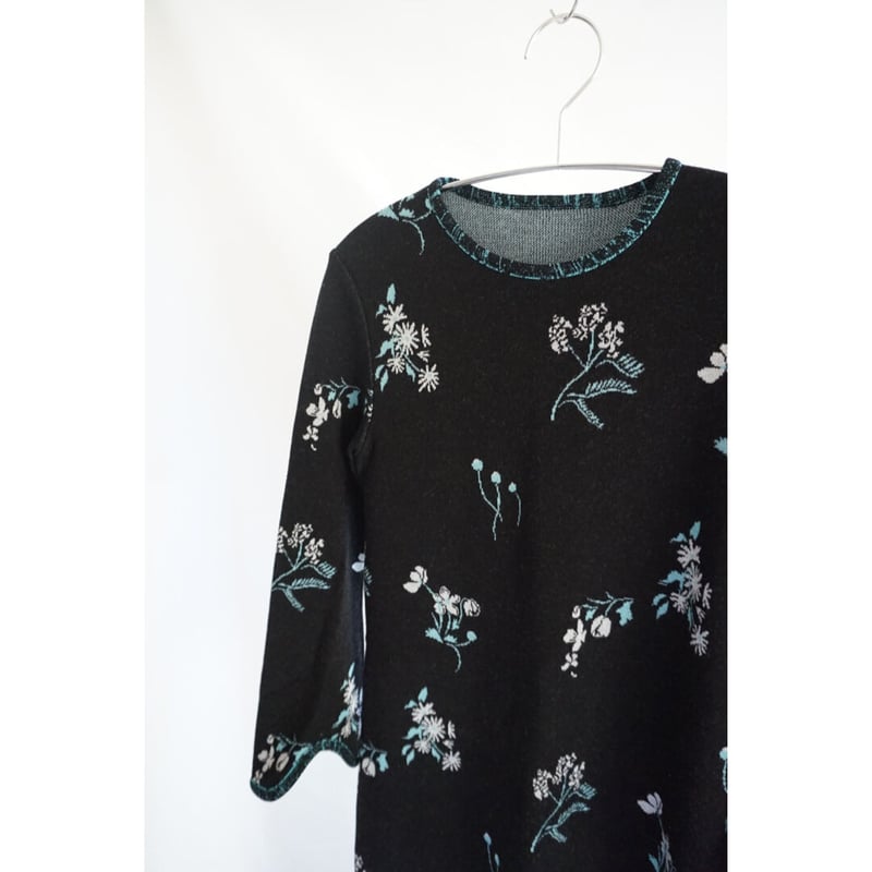 Mame Kurogouchi / Floral Jacquard Knitted Dress