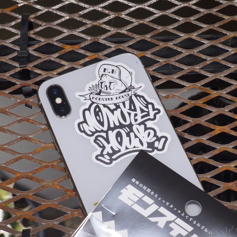 超耐久ステッカー モンステッカー【バナナイエロー×LAブルー