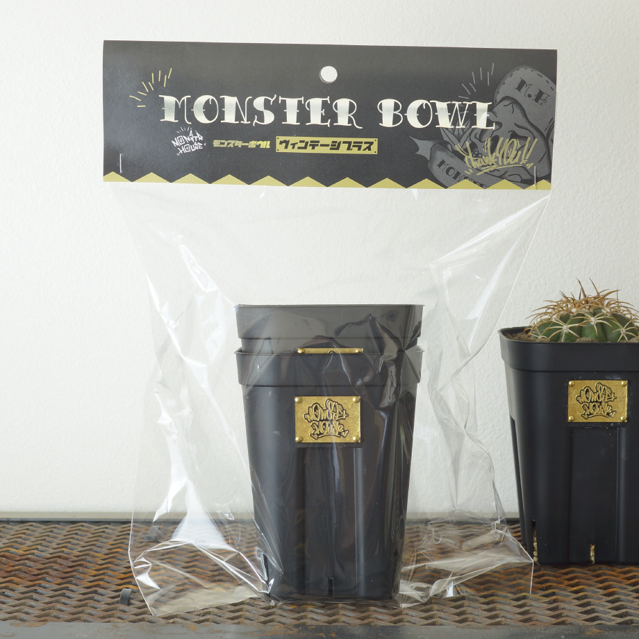 アガベの鉢 モンスターボウル ヴィンテージブラス（プレステラ105深型