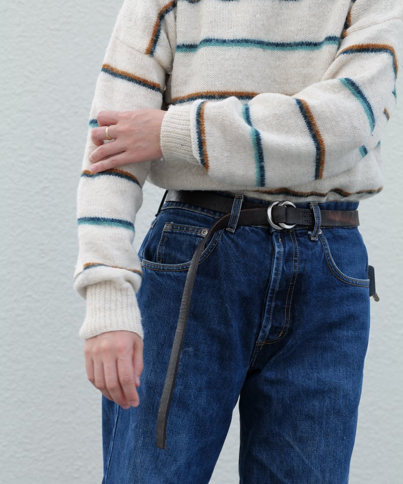 【SLYME】ムータマリンネイビー ベルト ダブルリング付き SLYME】ムータマリンネイビー ベルト ダブルリング付き SLYME