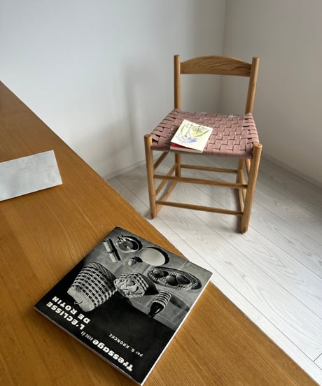 Tiny Rocker - Leather Weaving　革編みのロッキンチェア