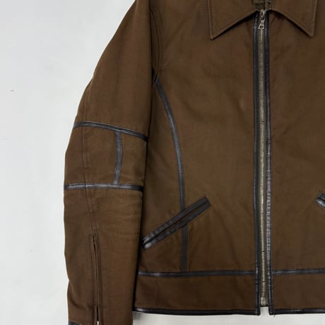 Paul Smith COLLECTION - Leather piping jacket