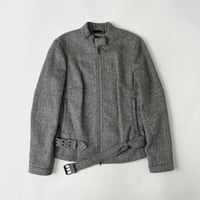 Neil Barrett Alpaca wool belted jacket