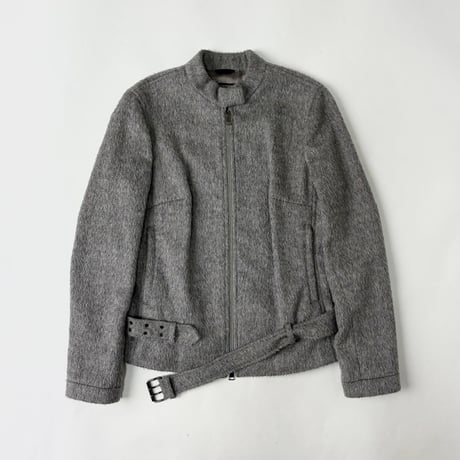 Neil Barrett Alpaca wool belted jacket