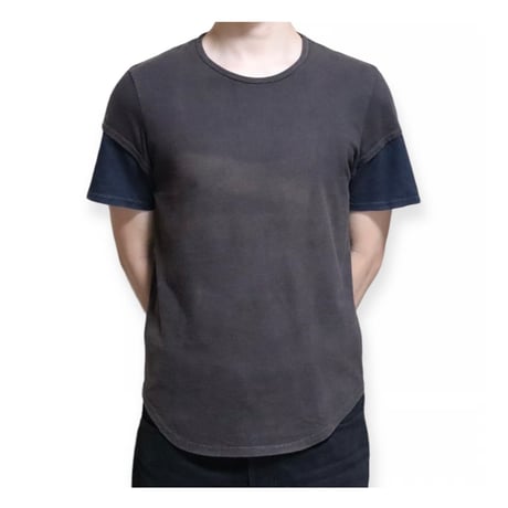 2000s NEIL BARRETT short layered t-shirt