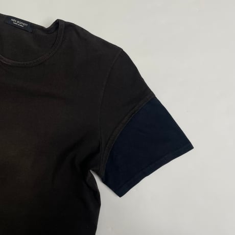 2000s NEIL BARRETT short layered t-shirt