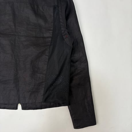 SS2013 Paul Smith - Mesh switching linen blouson