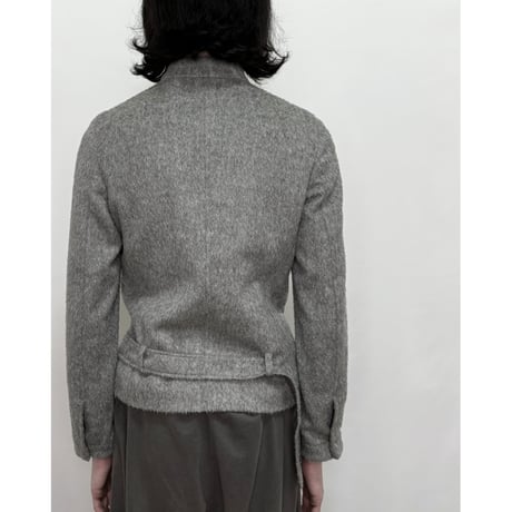 Neil Barrett Alpaca wool belted jacket