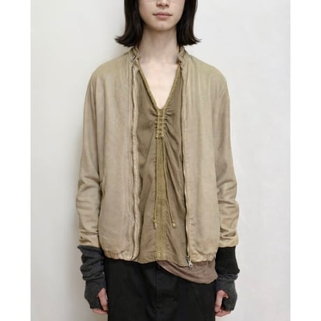 GIORGIO BRATO - Dual zip leather jacket