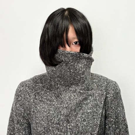 AW2008 JIL SANDER by Raf Simons funnel neck coat