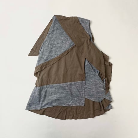trosman layered swiching sleeveless top