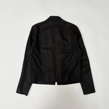 SS2013 Paul Smith - Mesh switching linen blouson