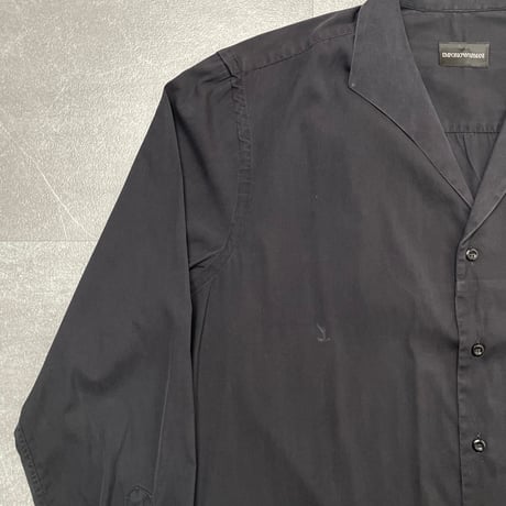 EMPORIO ARMANI open collar shirt