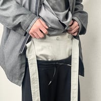 Hussein Chalayan two belted pants
