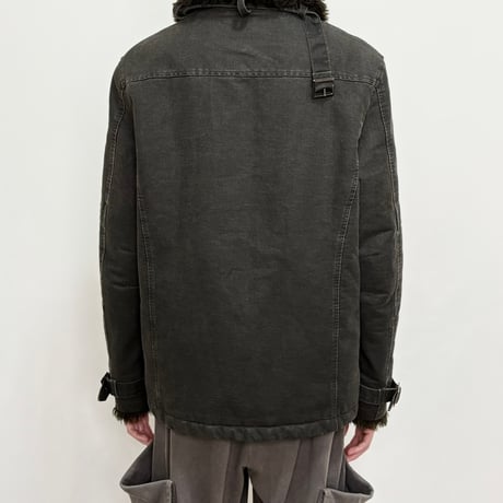 Unknown strapped fur jacket