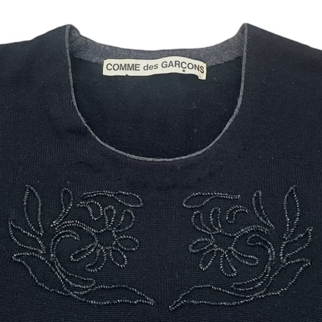 1980s COMME des GARCONS flower knit
