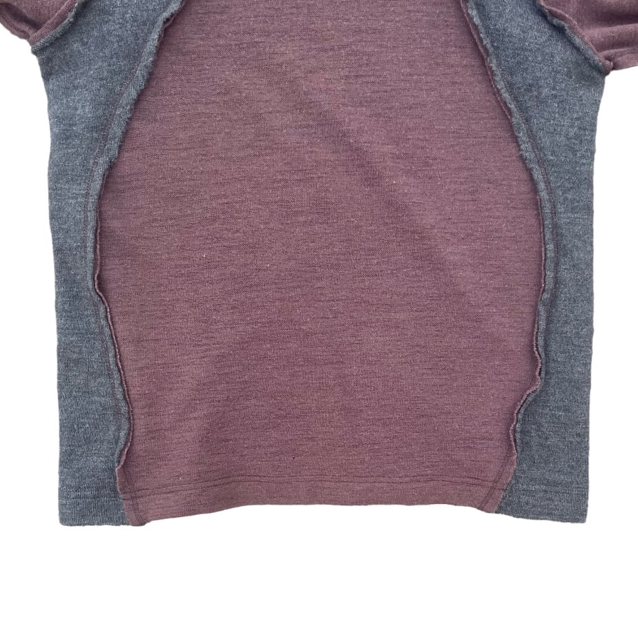 comme des garcons shirt インサイドアウトジップスウェット AW2004 COMME DES GARCONS SHIRT inside out knit