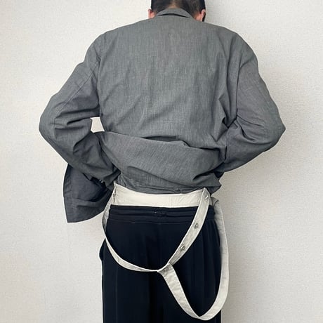 Hussein Chalayan two belted pants