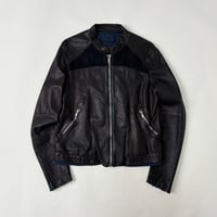 Nicolas&Mark Composite panelled leather jacket