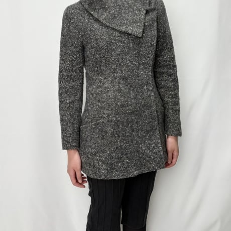 AW2008 JIL SANDER by Raf Simons funnel neck coat