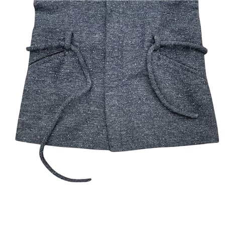 MASAKI MATSUSHIMA tweed fly front jacket