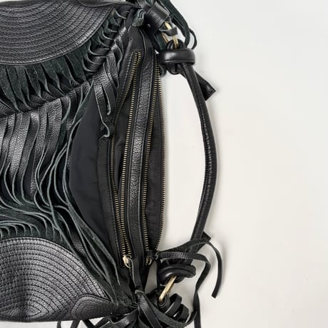 BUS STOP - Leather fringe bag
