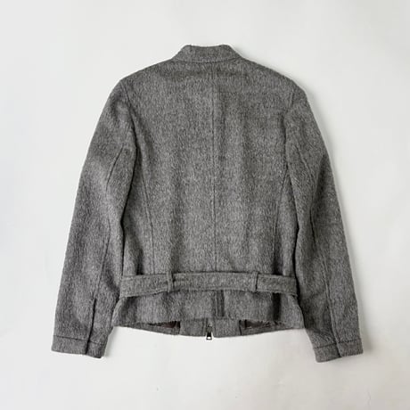 Neil Barrett Alpaca wool belted jacket