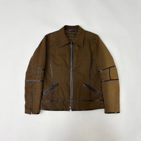 Paul Smith COLLECTION - Leather piping jacket