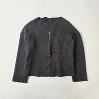 N.HOOLYWOOD one pocketed zip-up cardigan