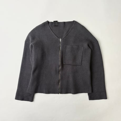 N.HOOLYWOOD one pocketed zip-up cardigan