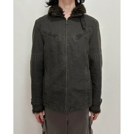 Unknown strapped fur jacket