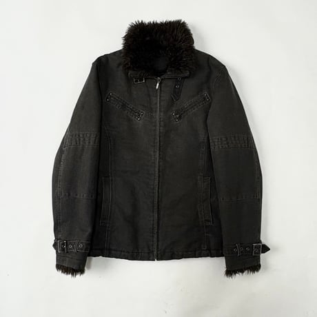 Unknown strapped fur jacket