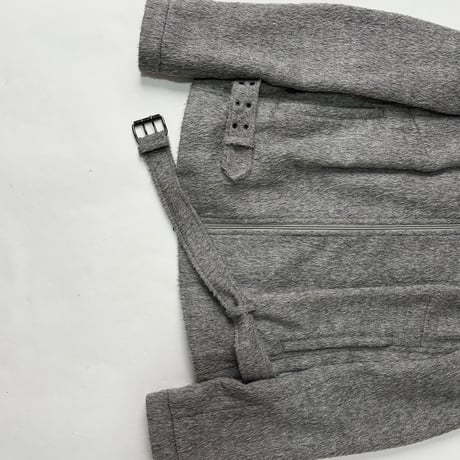 Neil Barrett Alpaca wool belted jacket