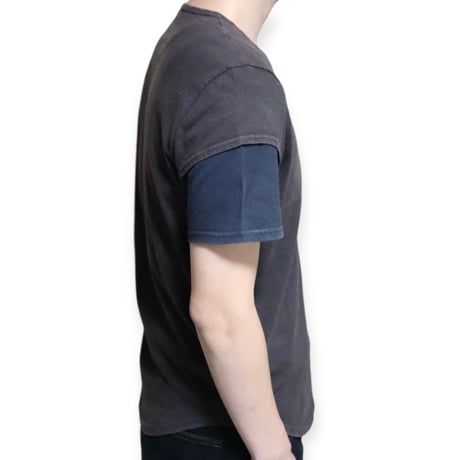 2000s NEIL BARRETT short layered t-shirt